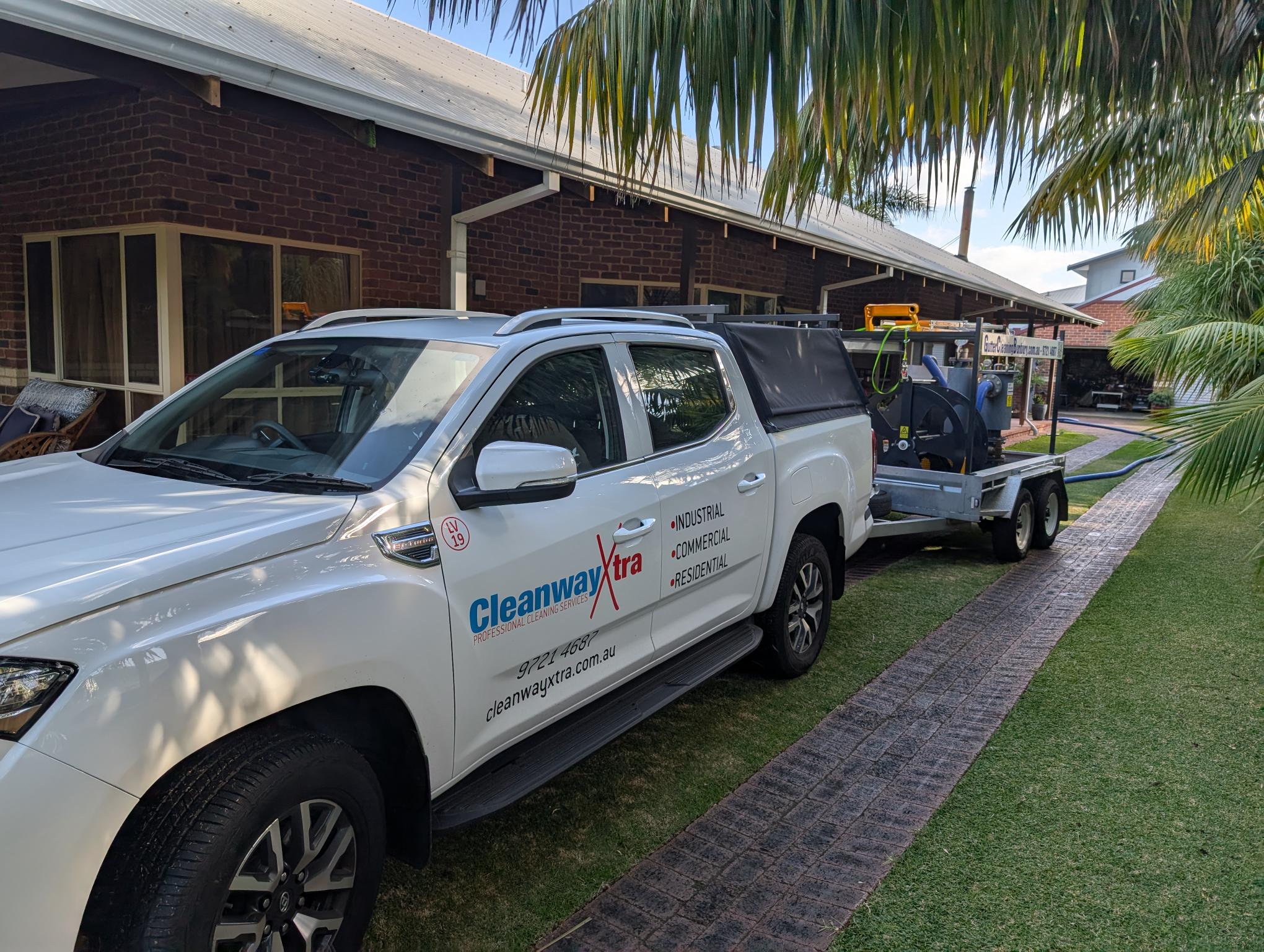 Our kitted out ute for solar and gutter cleaning